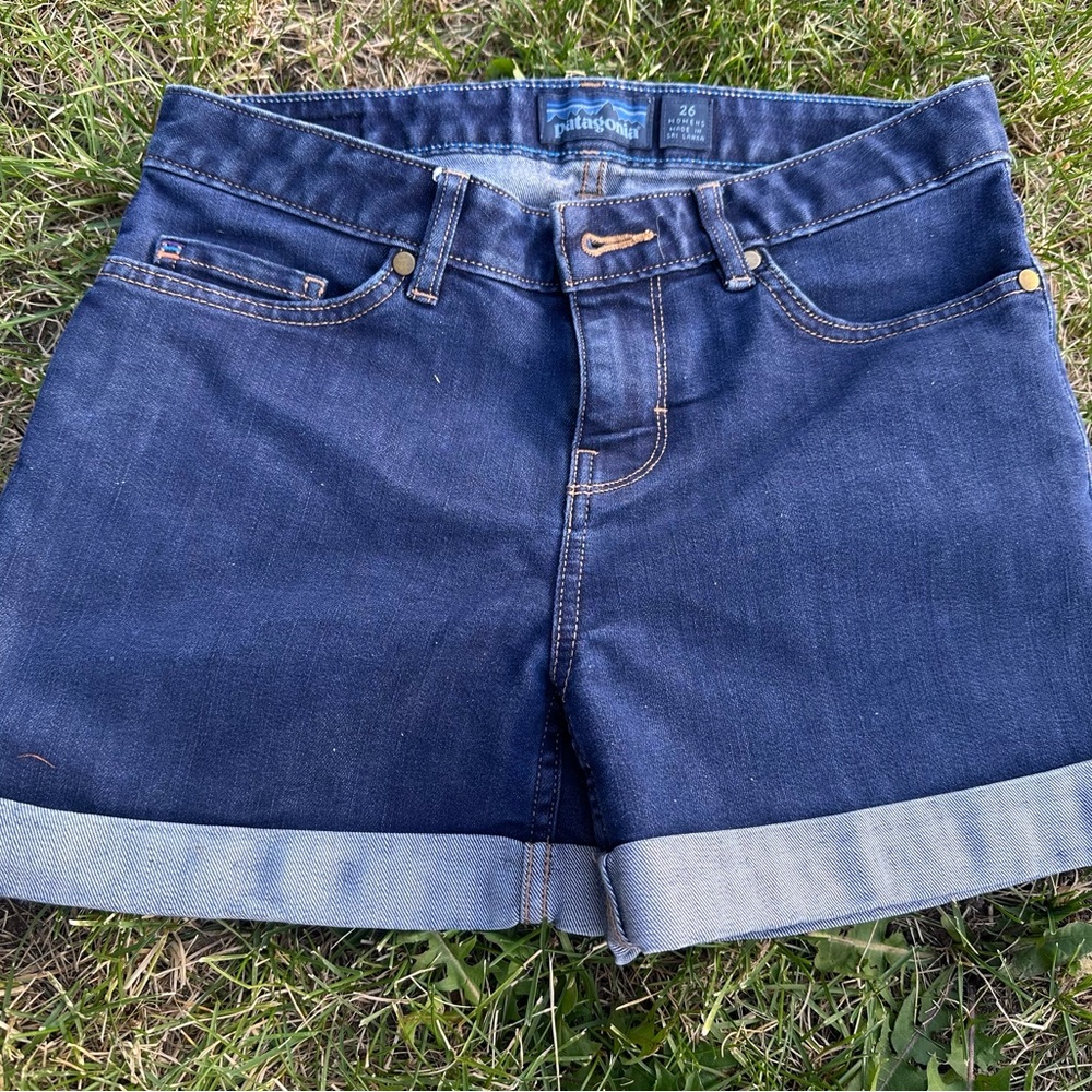 Patagonia Women's Dark Blue Jean Shorts